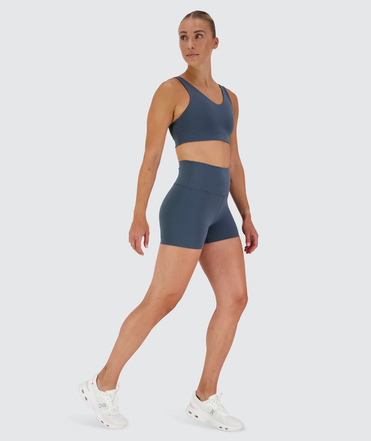 Short supersoft shorts, Model 176 cm / size S#color_dusty-navy